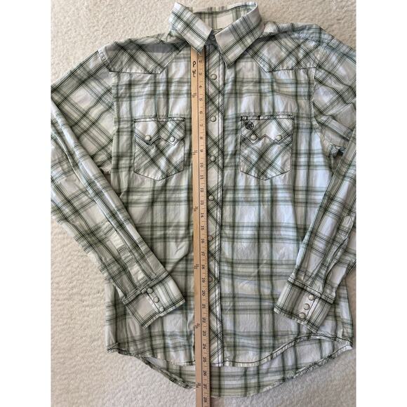 Wrangler Mens Pearl Snap Western Shirt Small - Picture 3 of 6